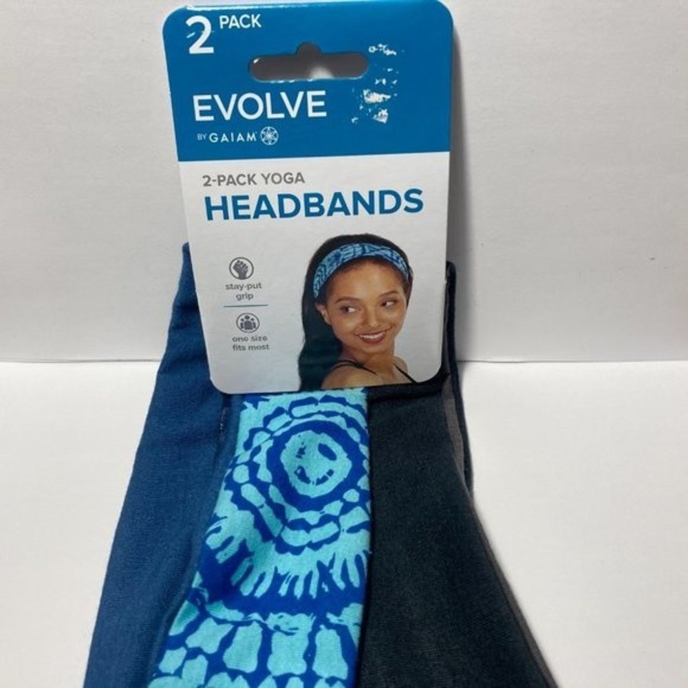 Evolve by Gaiam 2 Pack Yoga Hair Headbands 2"